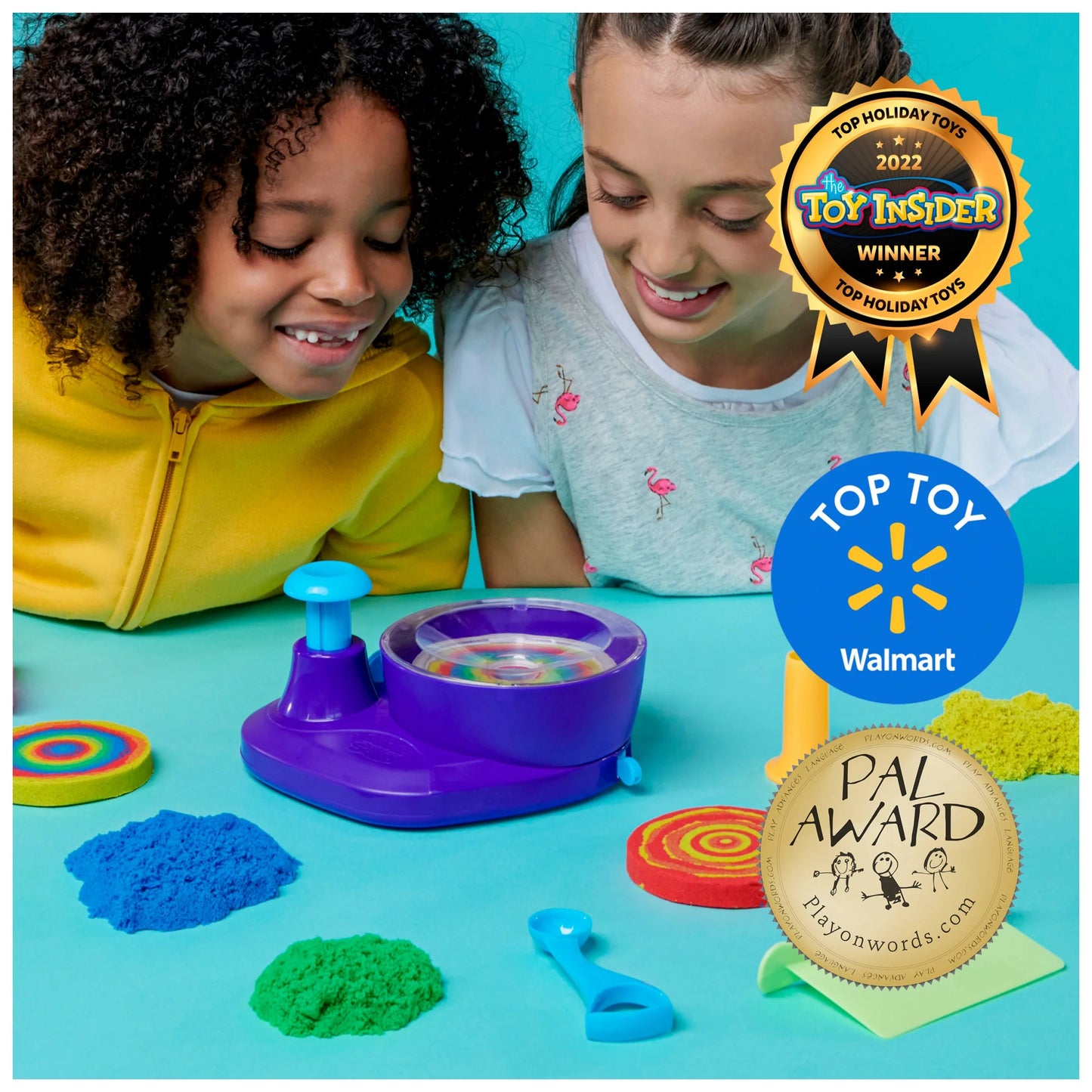, Swirl N’ Surprise Playset with 2Lbs of Play Sand