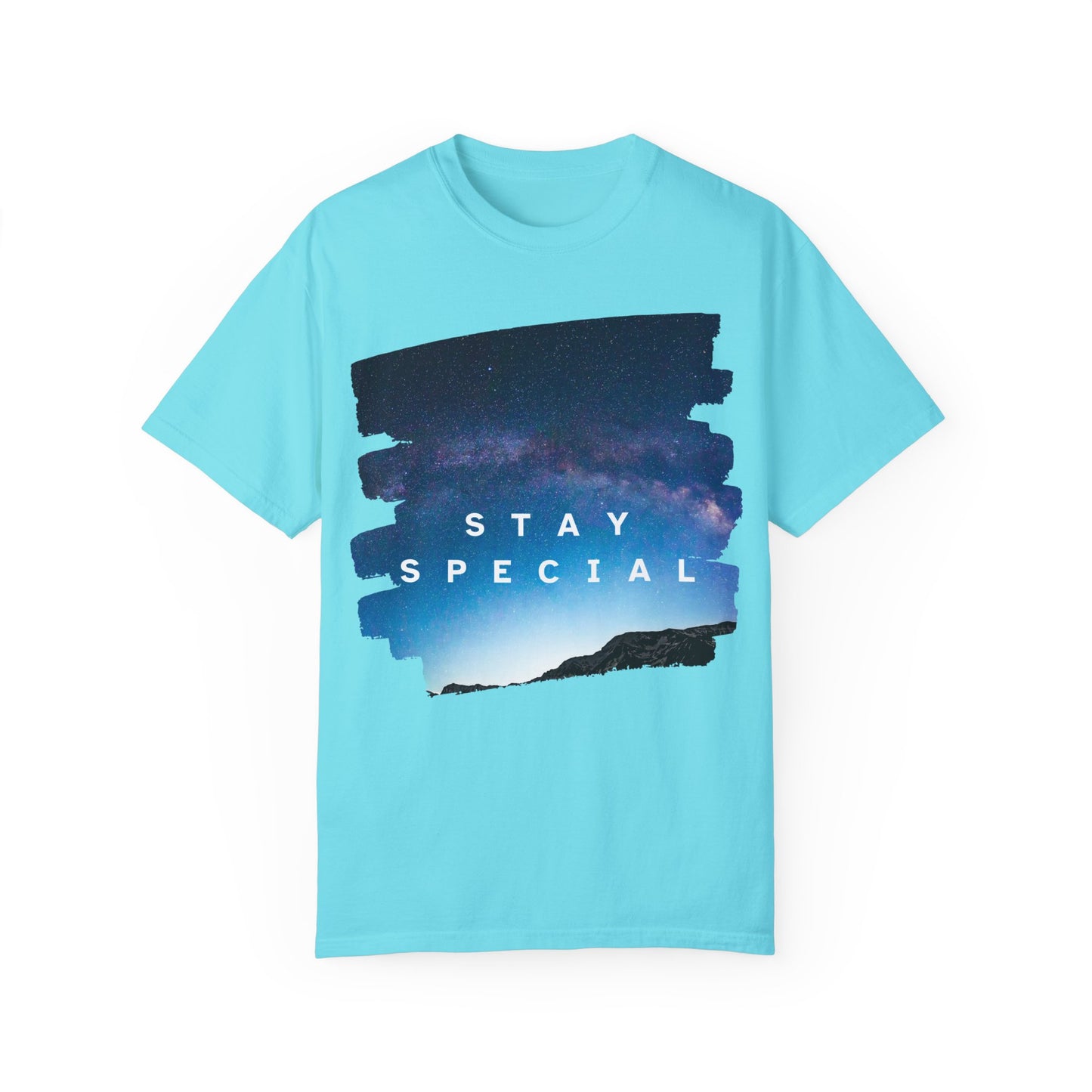 Stay Special Unisex Garment-Dyed T-Shirt - Inspirational Galaxy Design