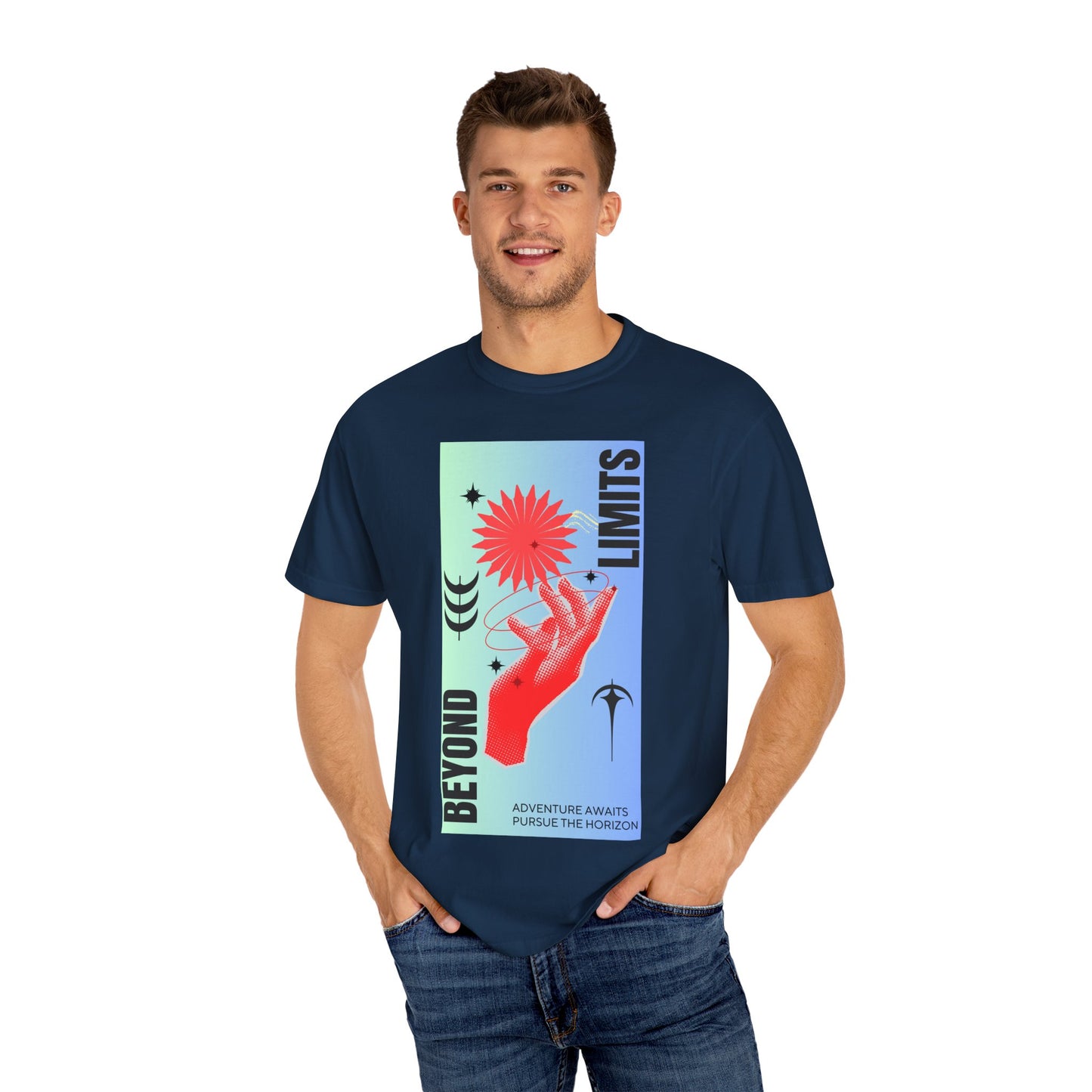 Adventure Beyond Limits T-Shirt - Unisex Garment-Dyed Tee