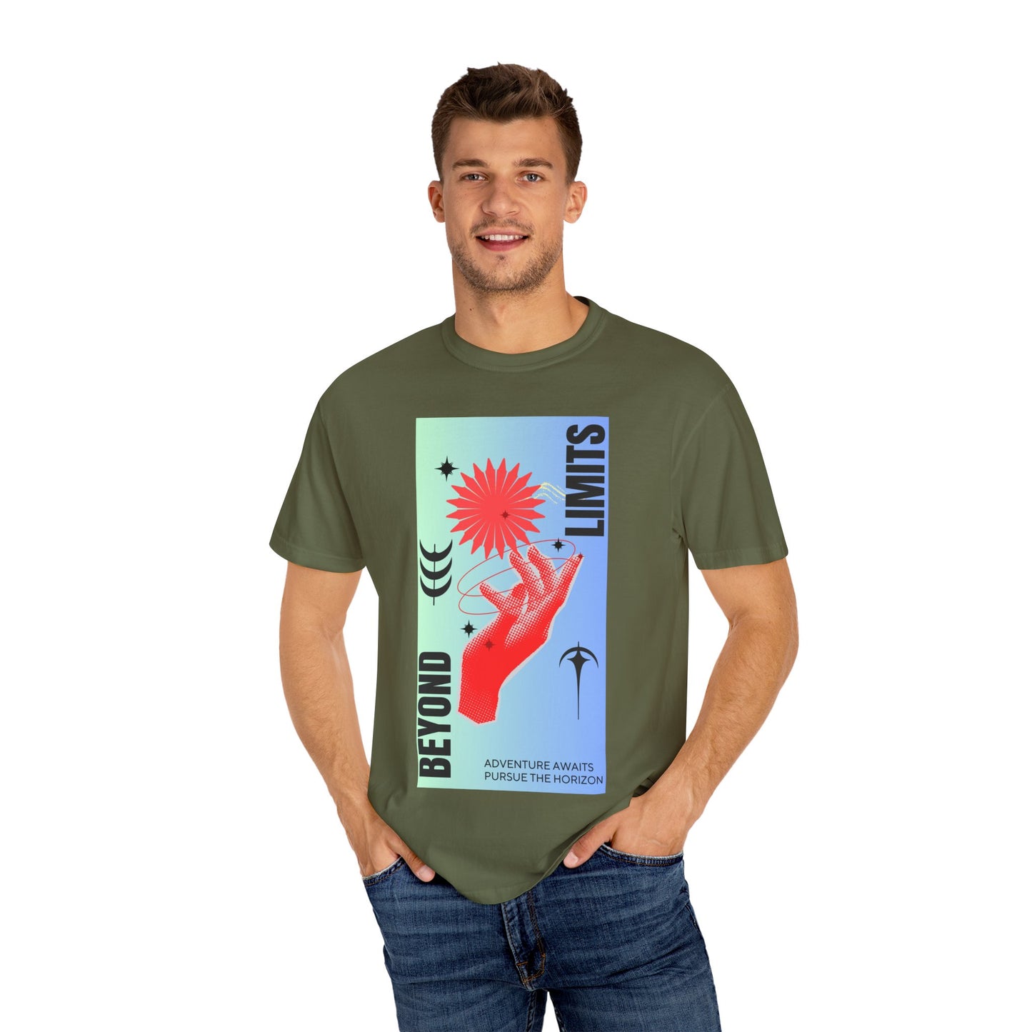 Adventure Beyond Limits T-Shirt - Unisex Garment-Dyed Tee