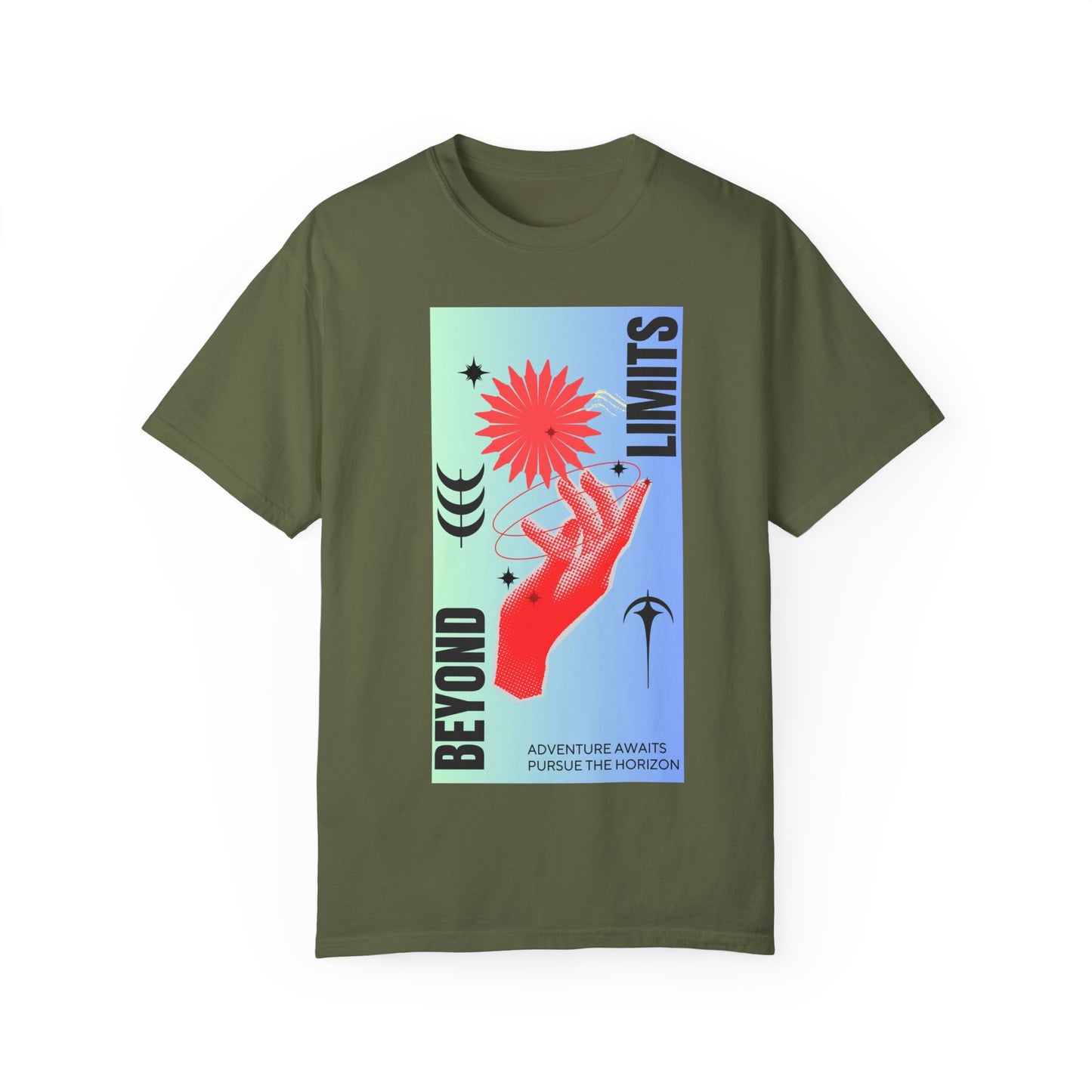Adventure Beyond Limits T-Shirt - Unisex Garment-Dyed Tee
