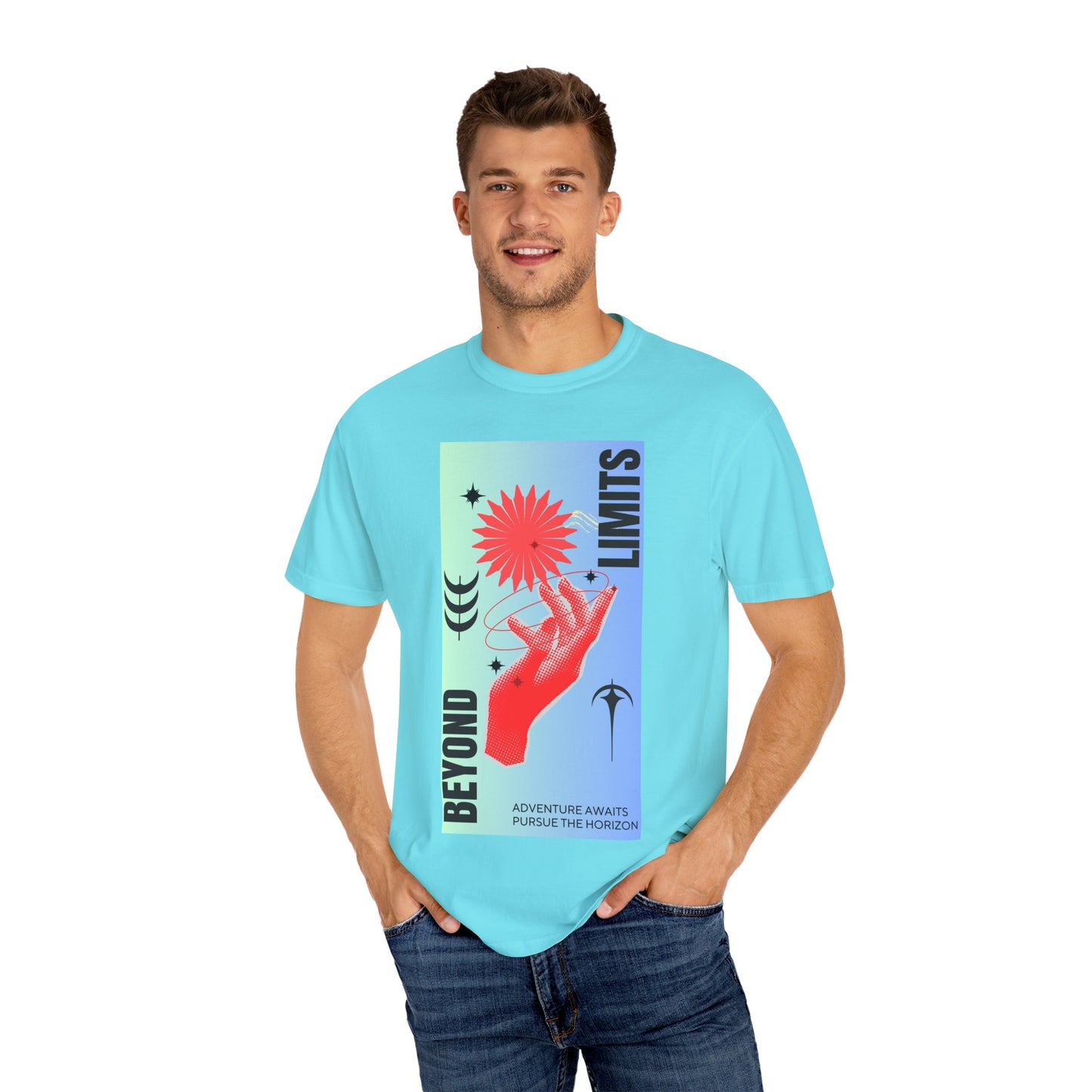 Adventure Beyond Limits T-Shirt - Unisex Garment-Dyed Tee