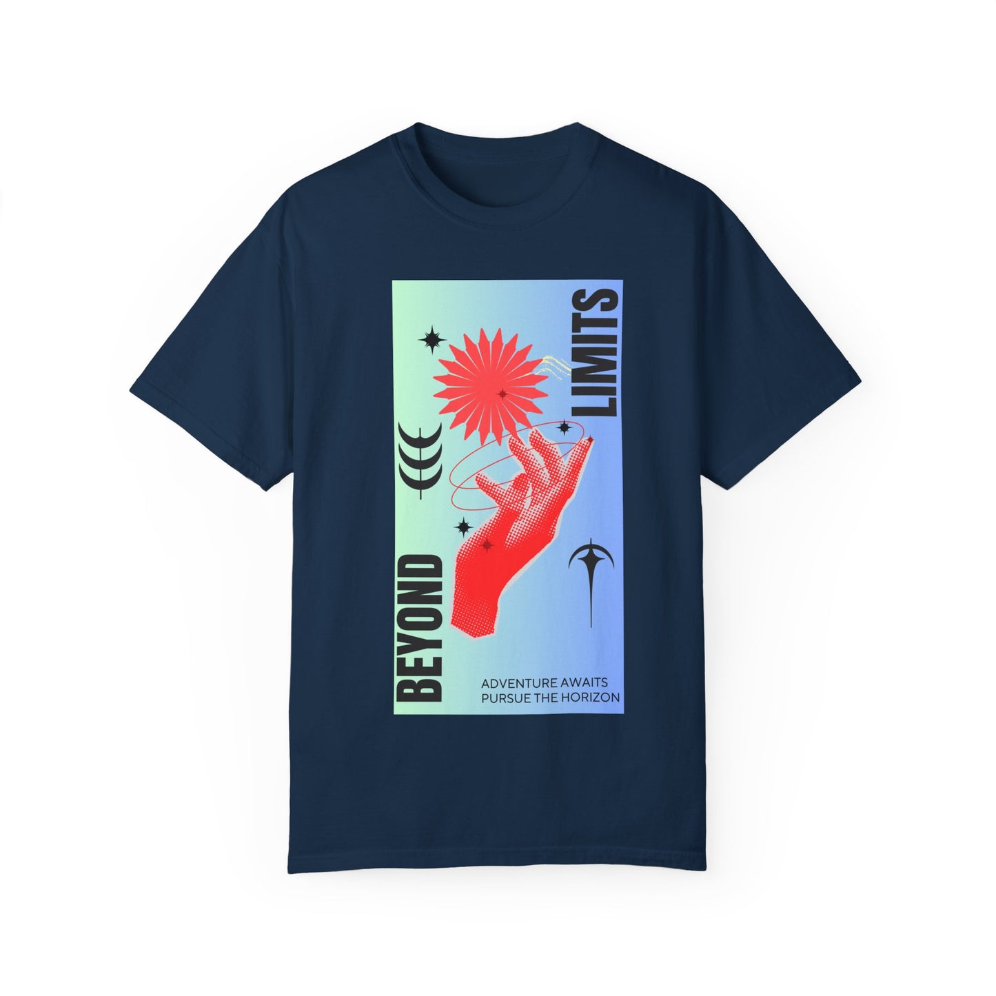 Adventure Beyond Limits T-Shirt - Unisex Garment-Dyed Tee