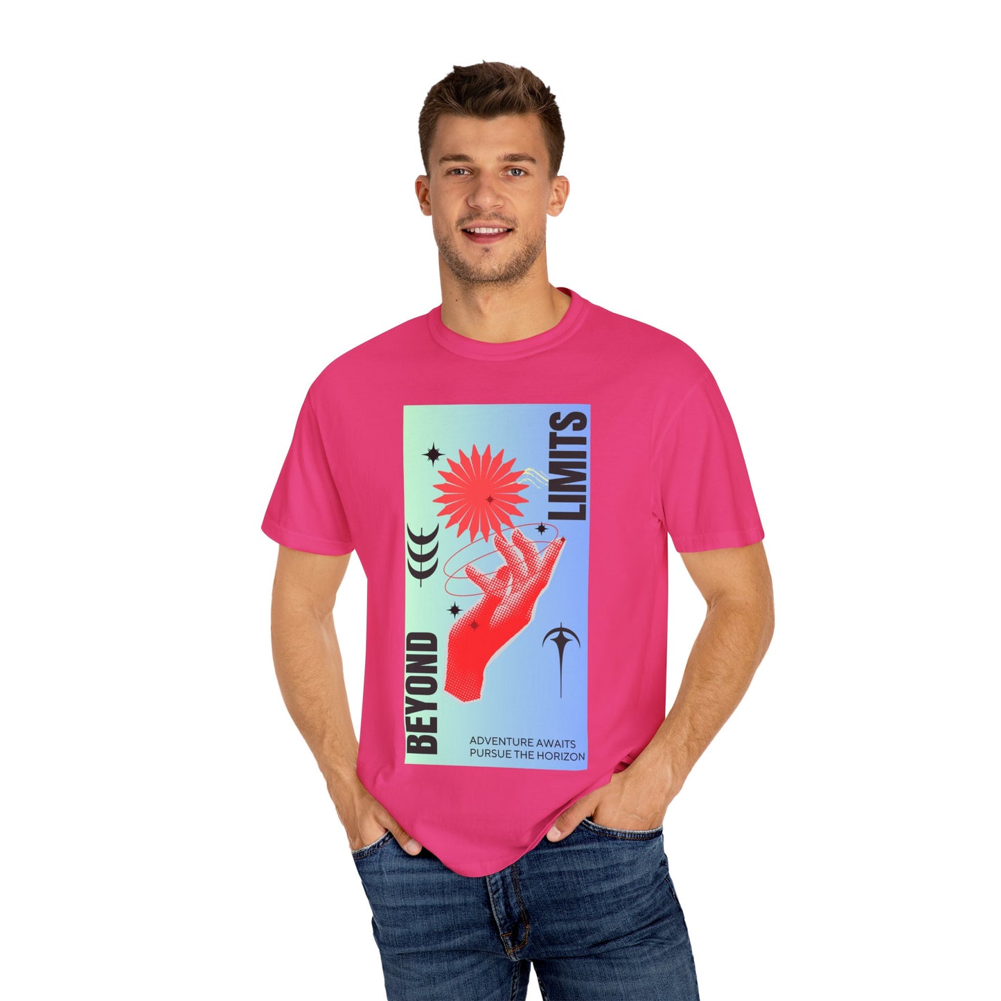 Adventure Beyond Limits T-Shirt - Unisex Garment-Dyed Tee