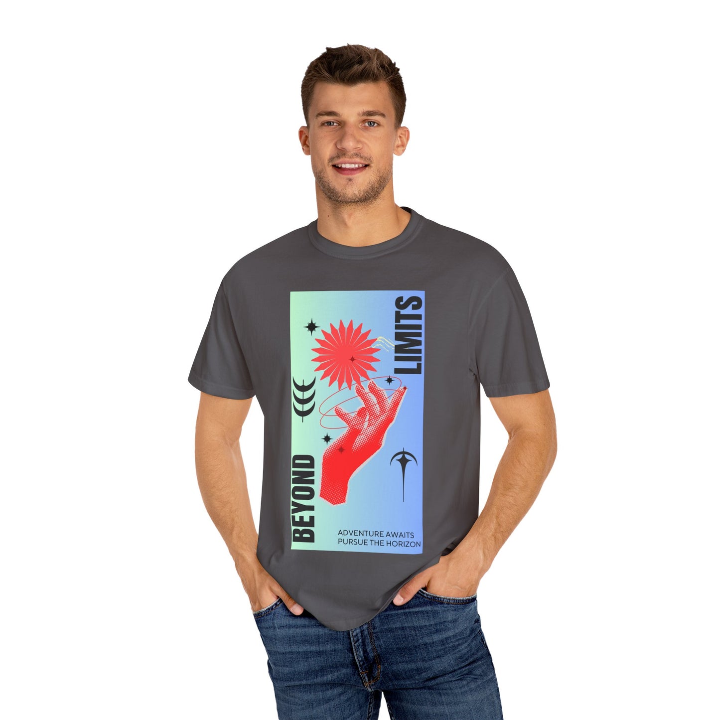 Adventure Beyond Limits T-Shirt - Unisex Garment-Dyed Tee