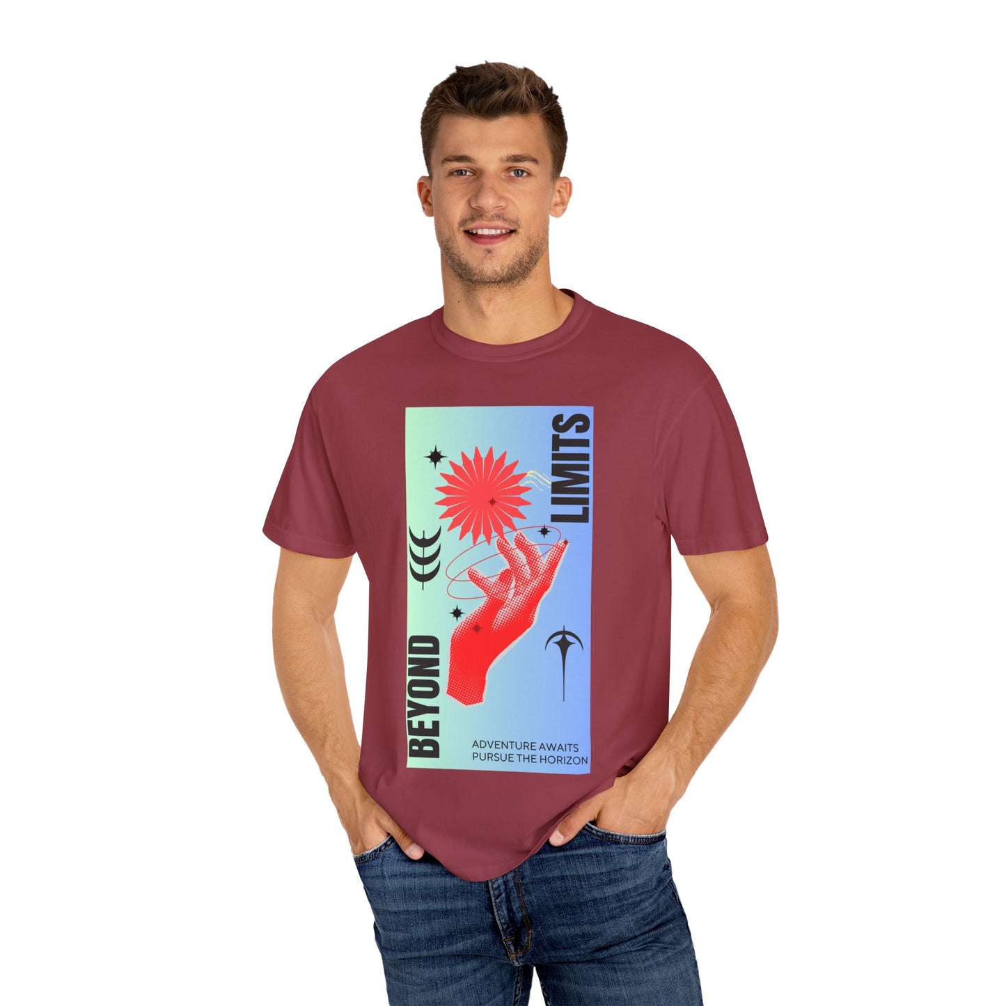 Adventure Beyond Limits T-Shirt - Unisex Garment-Dyed Tee