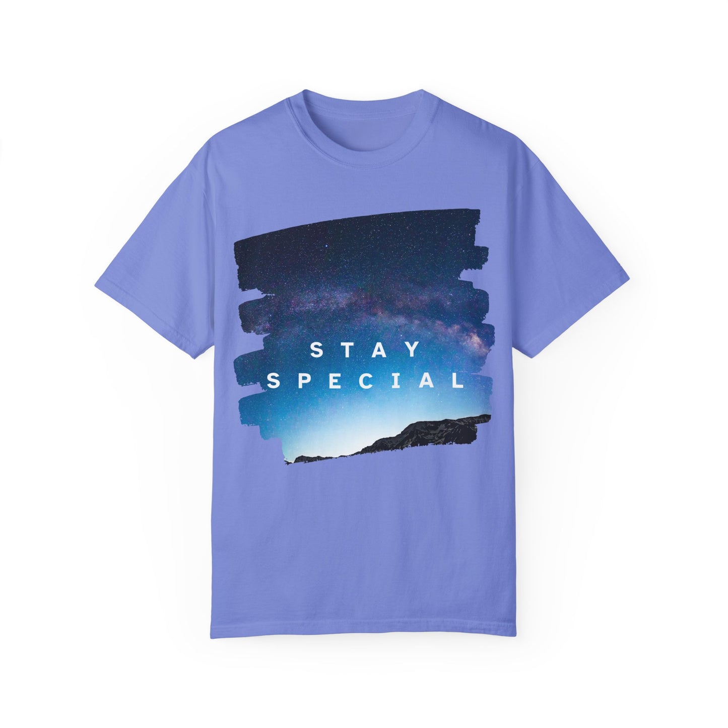 Stay Special Unisex Garment-Dyed T-Shirt - Inspirational Galaxy Design