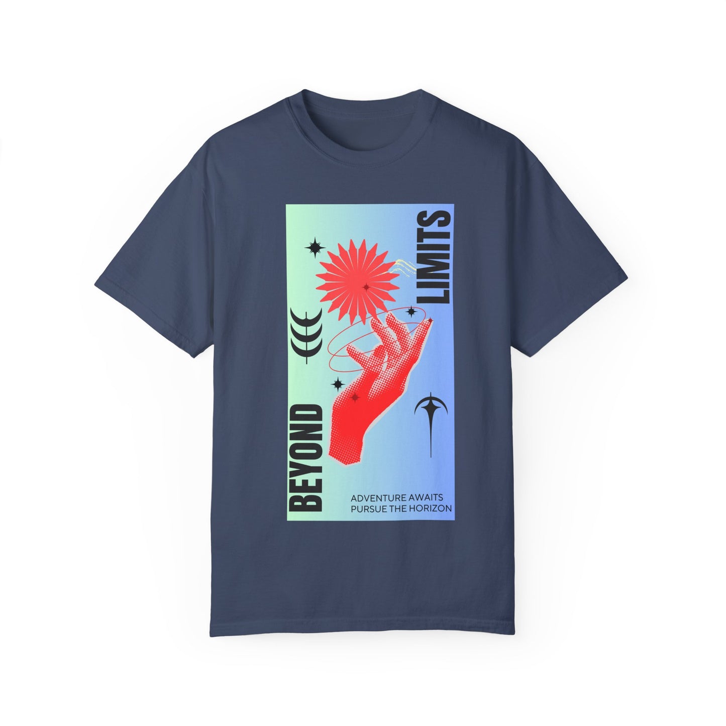 Adventure Beyond Limits T-Shirt - Unisex Garment-Dyed Tee
