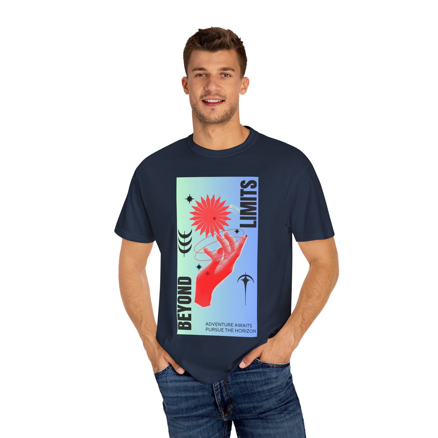 Adventure Beyond Limits T-Shirt - Unisex Garment-Dyed Tee