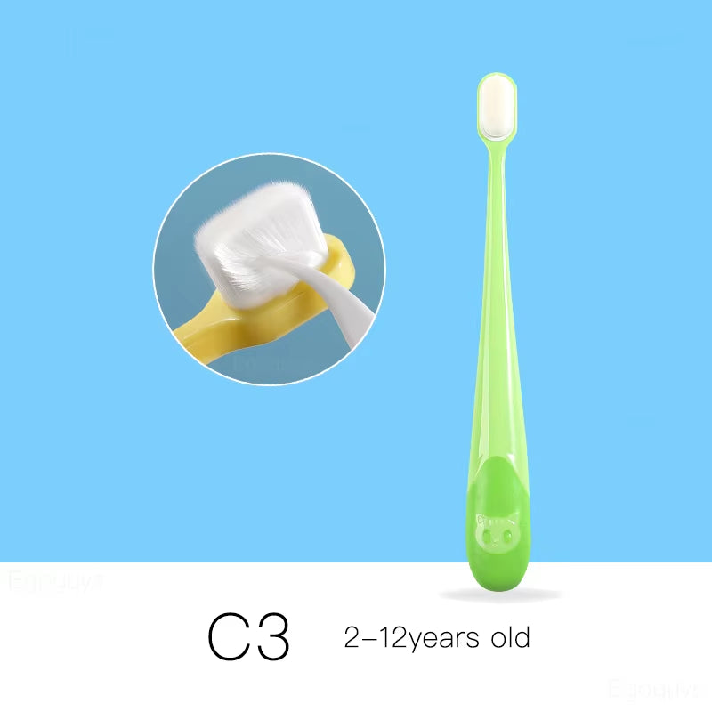 Children U-Shape Toothbrush 360-Degree Oral Cleaning Kids Tooth Brush Soft Million Nano Bristle Silicone Baby Finger Teether