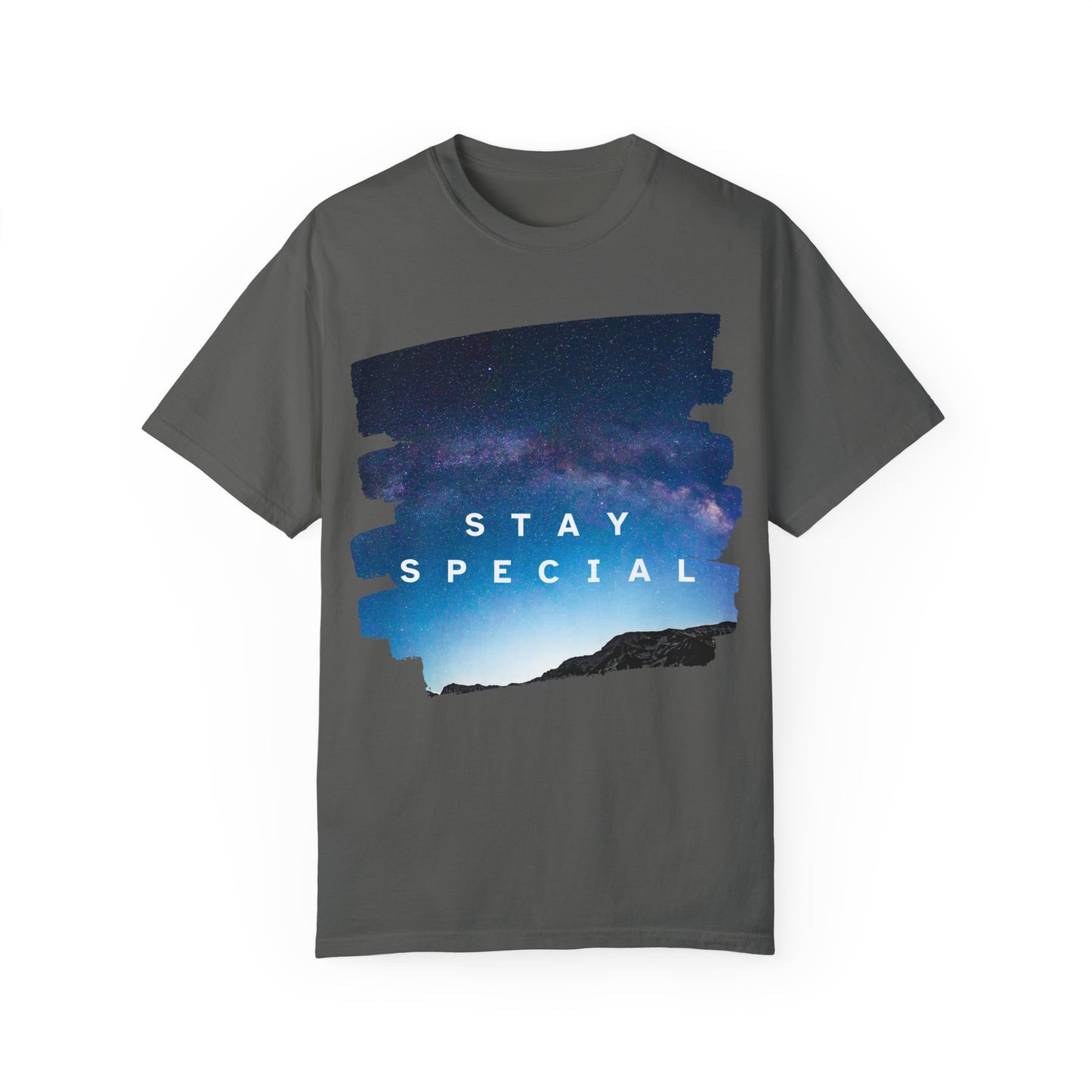Stay Special Unisex Garment-Dyed T-Shirt - Inspirational Galaxy Design