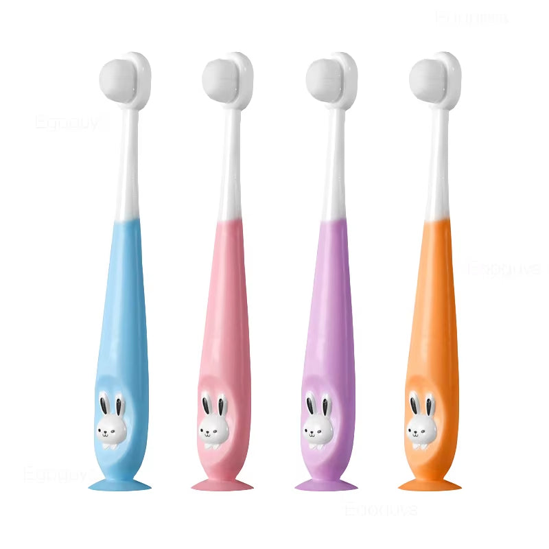 Children U-Shape Toothbrush 360-Degree Oral Cleaning Kids Tooth Brush Soft Million Nano Bristle Silicone Baby Finger Teether