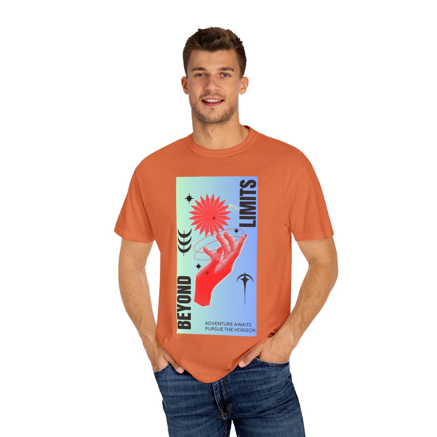 Adventure Beyond Limits T-Shirt - Unisex Garment-Dyed Tee