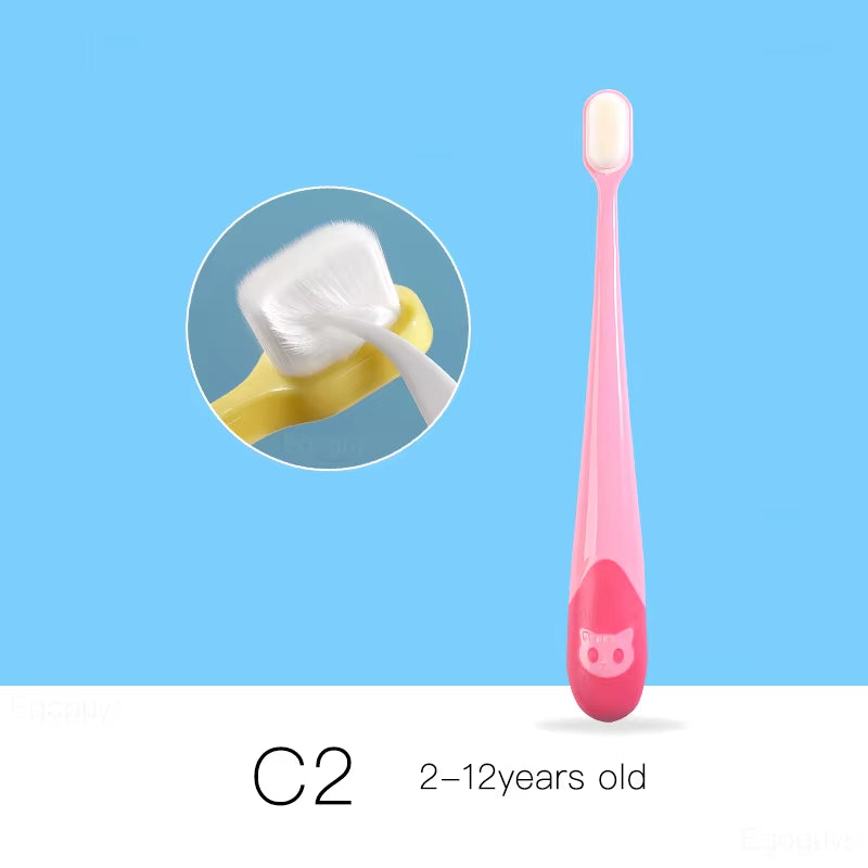 Children U-Shape Toothbrush 360-Degree Oral Cleaning Kids Tooth Brush Soft Million Nano Bristle Silicone Baby Finger Teether