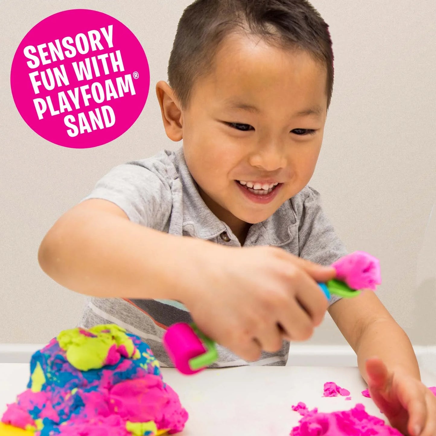 Playfoam Sand 8-Pack, Play Sand Set, 8 Assorted Colors, 6 Oz. Each, Sensory Toy for Kids, Ages 3+