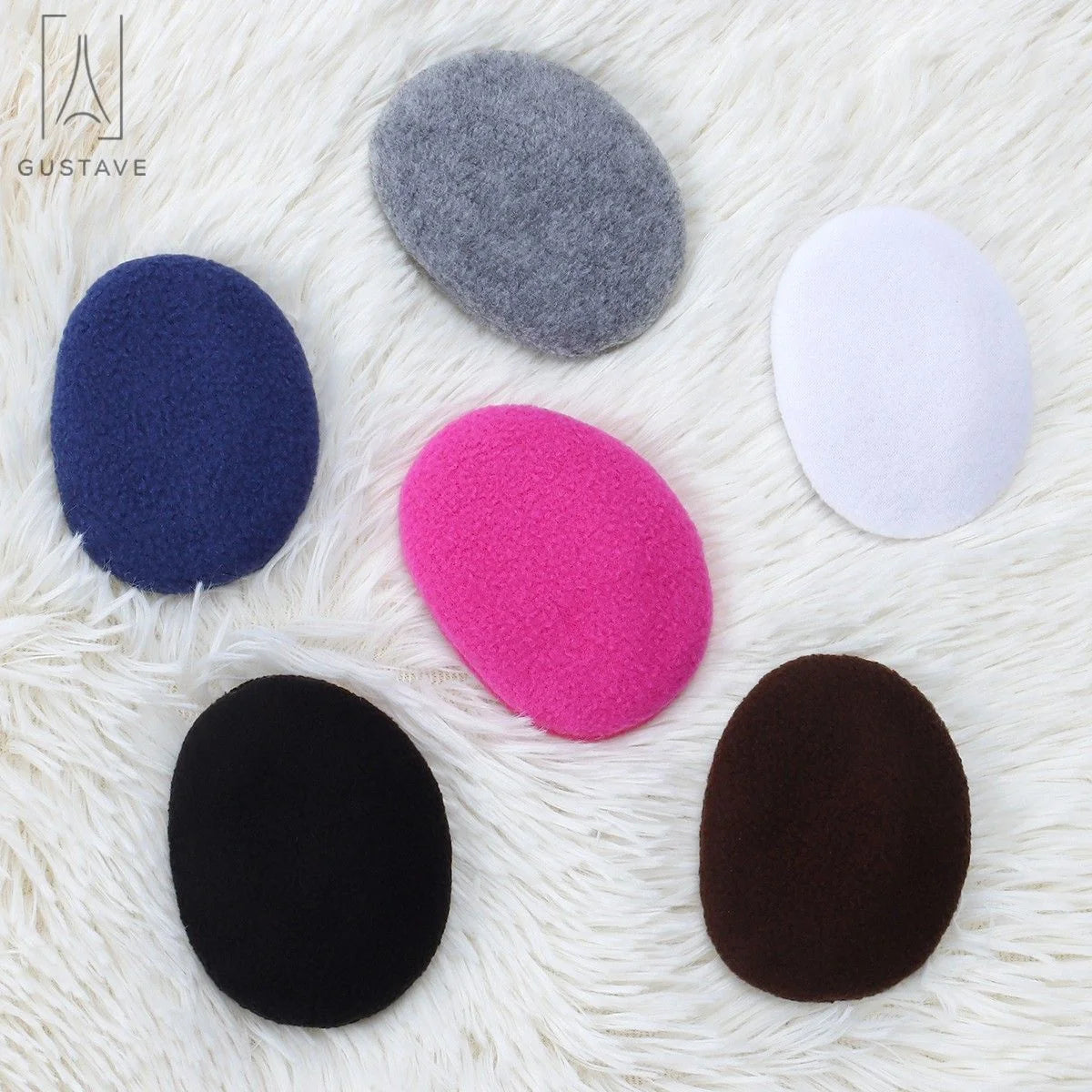 2Pcs Bandless Ear Warmers Fleece Ear Muffs Ear Covers Unisex Winter Outdoors for Women Men (Navy)