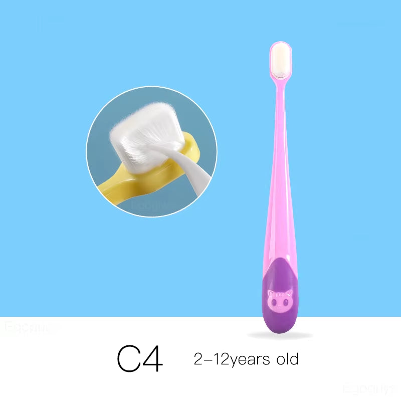 Children U-Shape Toothbrush 360-Degree Oral Cleaning Kids Tooth Brush Soft Million Nano Bristle Silicone Baby Finger Teether