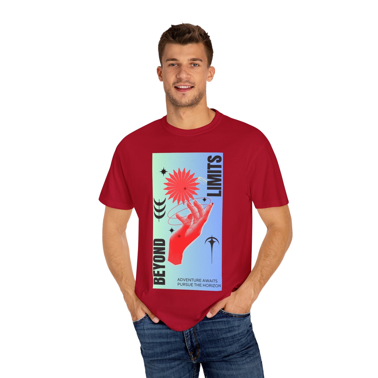 Adventure Beyond Limits T-Shirt - Unisex Garment-Dyed Tee