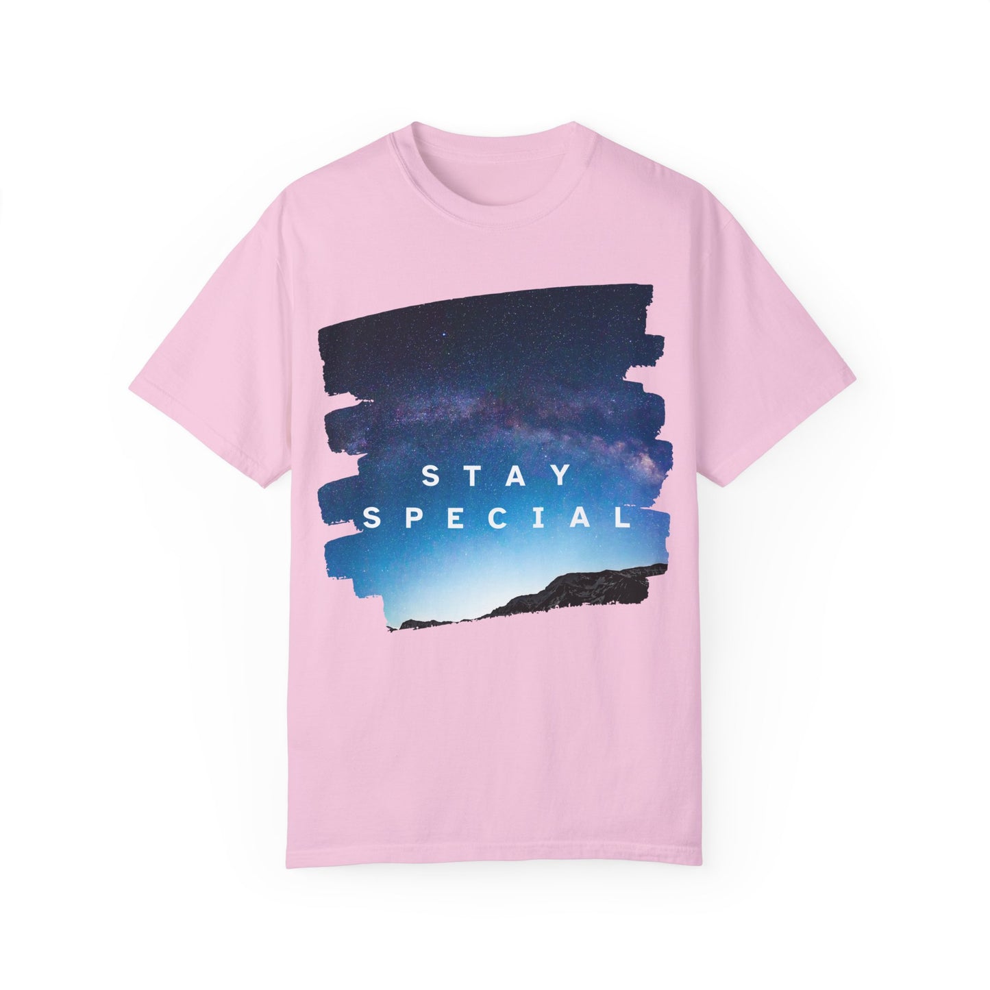 Stay Special Unisex Garment-Dyed T-Shirt - Inspirational Galaxy Design