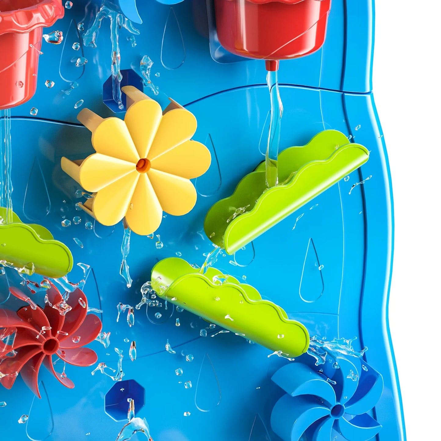 Toddlers Water Table Waterfall Maze-Like Wall - Double-Sided Water Sand Table for Kids, 32 PCS Outdoor Toys for Toddlers Age 3-8, Activity Sensory Table Summer Toys for Boys Girls Ages 4-8