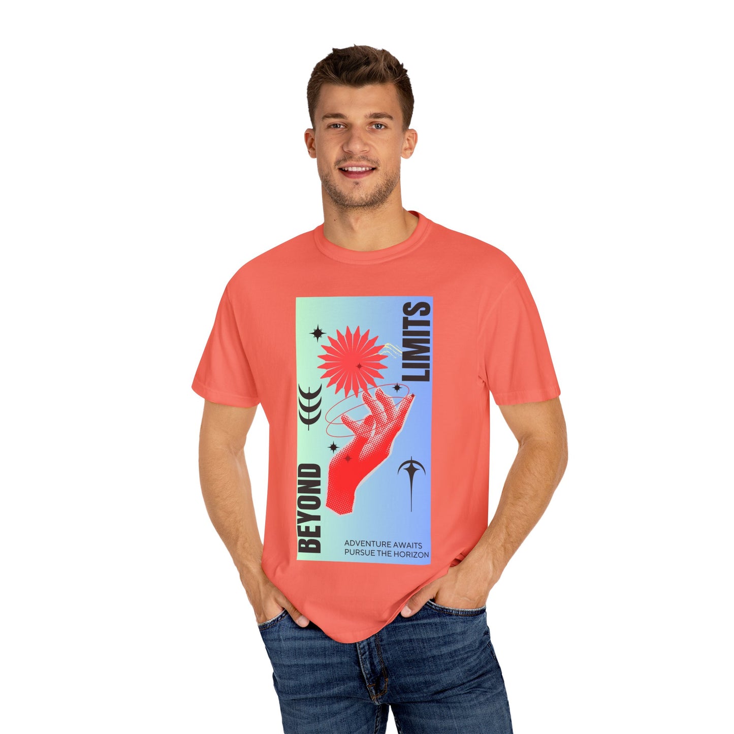 Adventure Beyond Limits T-Shirt - Unisex Garment-Dyed Tee
