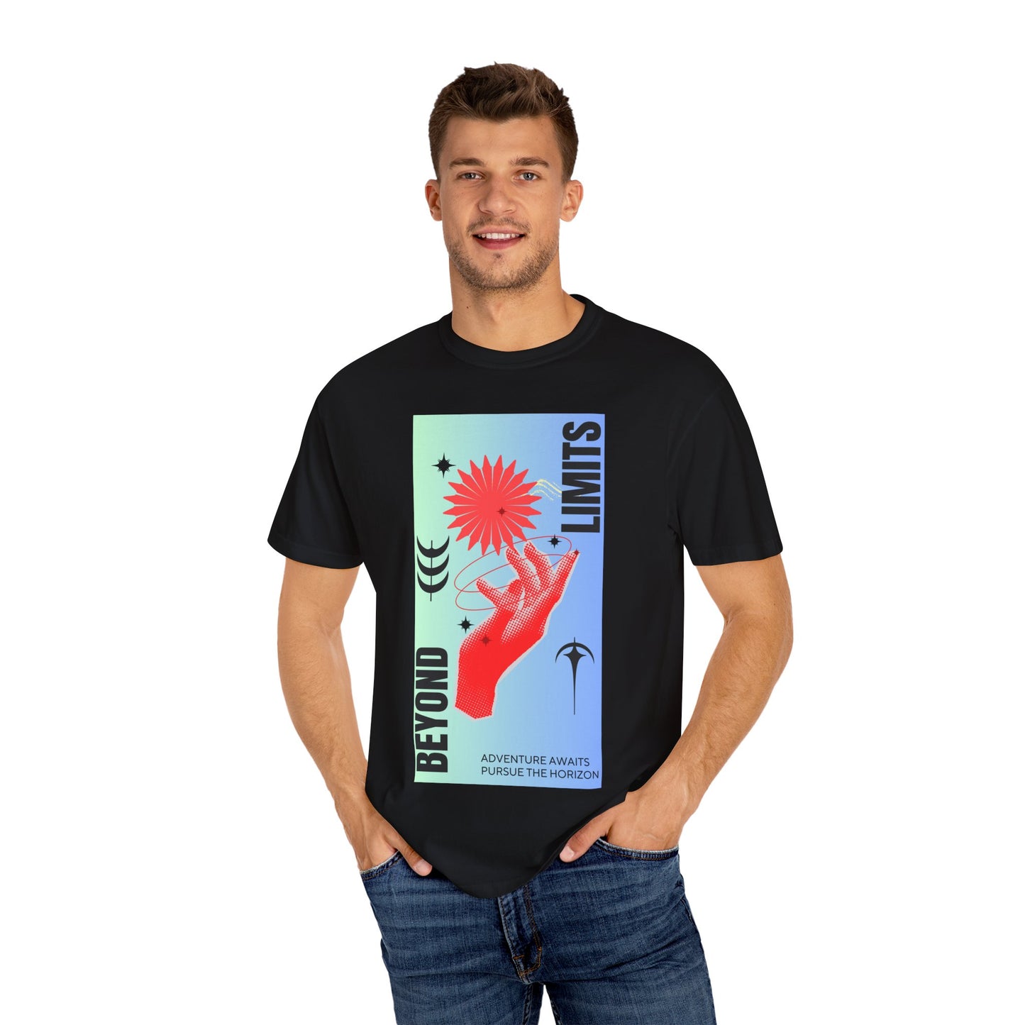 Adventure Beyond Limits T-Shirt - Unisex Garment-Dyed Tee