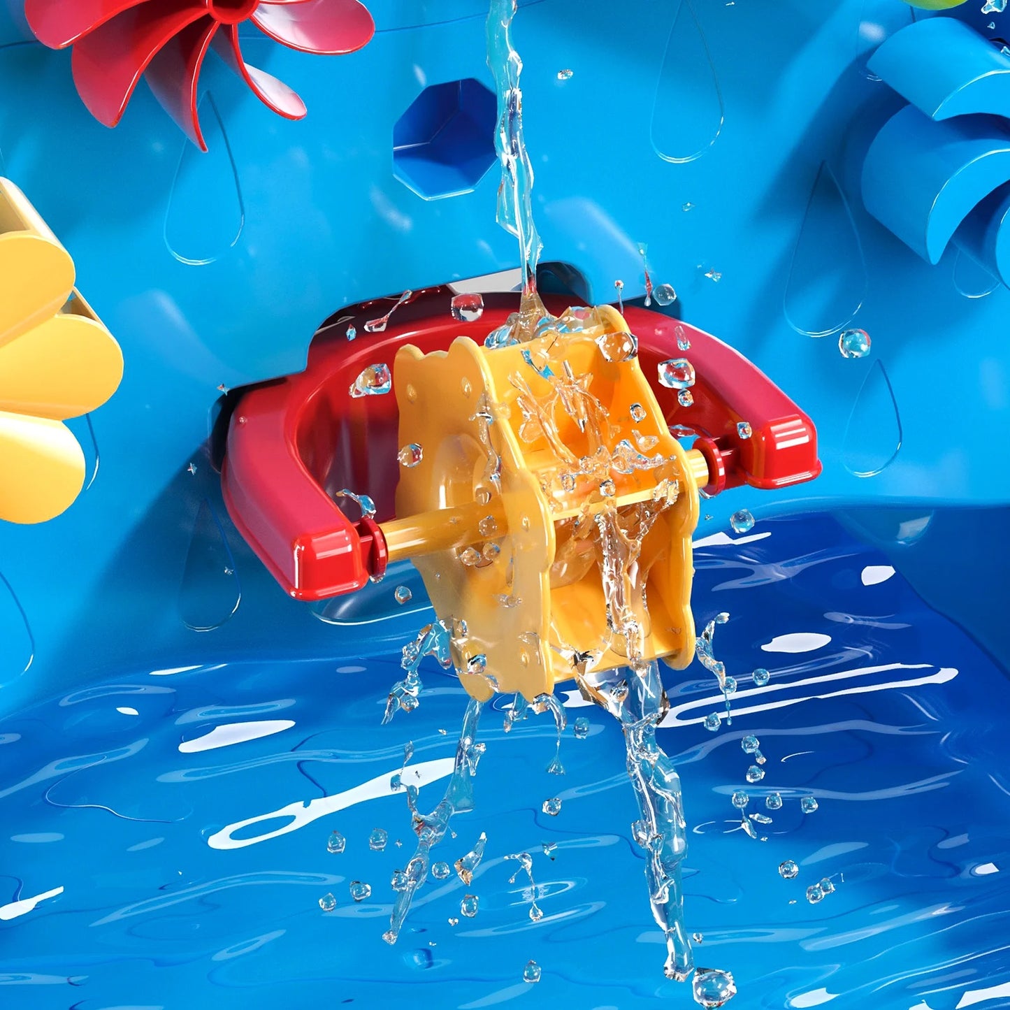 Toddlers Water Table Waterfall Maze-Like Wall - Double-Sided Water Sand Table for Kids, 32 PCS Outdoor Toys for Toddlers Age 3-8, Activity Sensory Table Summer Toys for Boys Girls Ages 4-8