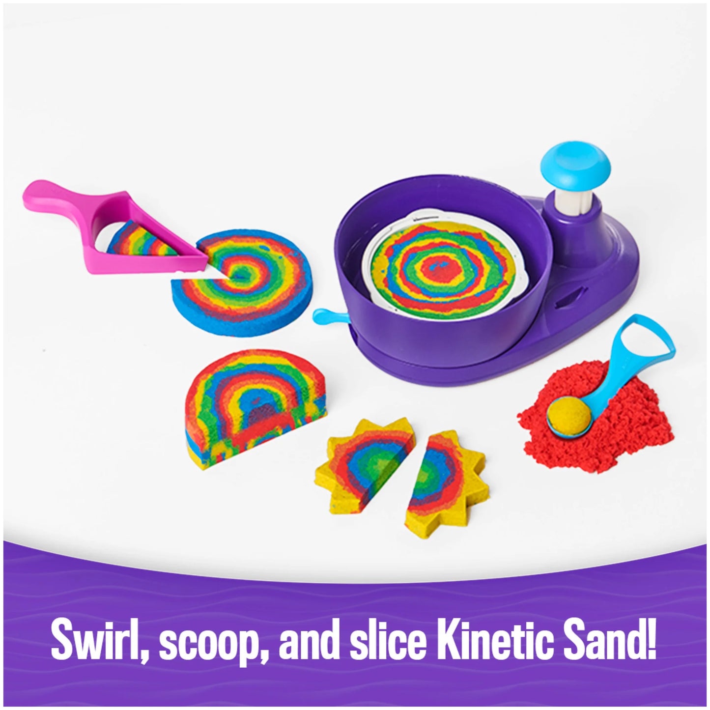 , Swirl N’ Surprise Playset with 2Lbs of Play Sand