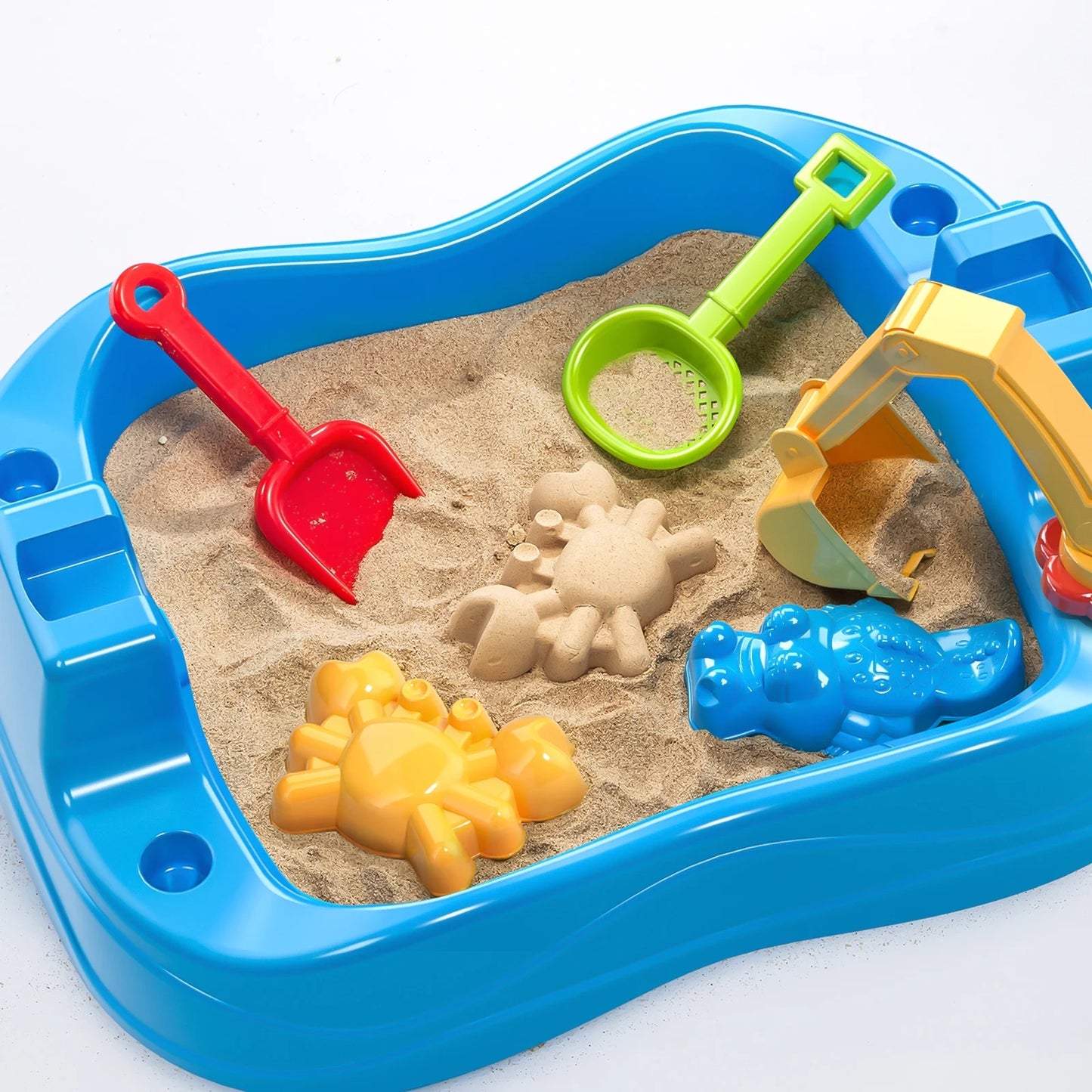 Toddlers Water Table Waterfall Maze-Like Wall - Double-Sided Water Sand Table for Kids, 32 PCS Outdoor Toys for Toddlers Age 3-8, Activity Sensory Table Summer Toys for Boys Girls Ages 4-8