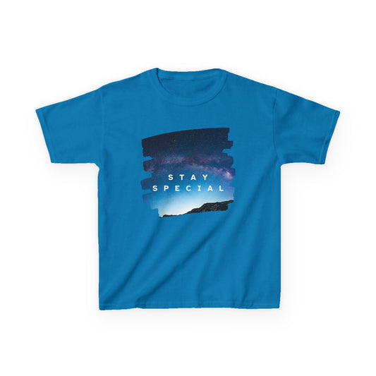 Stay Special Kids Garment-Dyed T-Shirt - Inspirational Galaxy Design