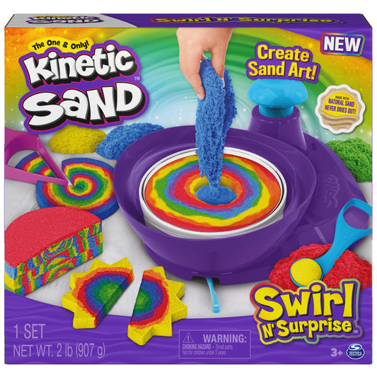 , Swirl N’ Surprise Playset with 2Lbs of Play Sand