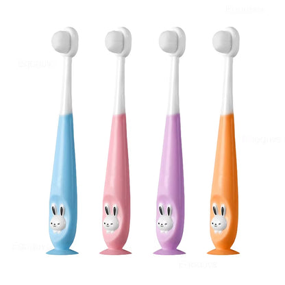 Children U-Shape Toothbrush 360-Degree Oral Cleaning Kids Tooth Brush Soft Million Nano Bristle Silicone Baby Finger Teether