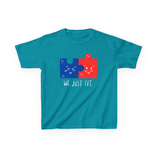 Copy of Puzzle Piece Kids Soft style T-Shirt - "We Just Fit"