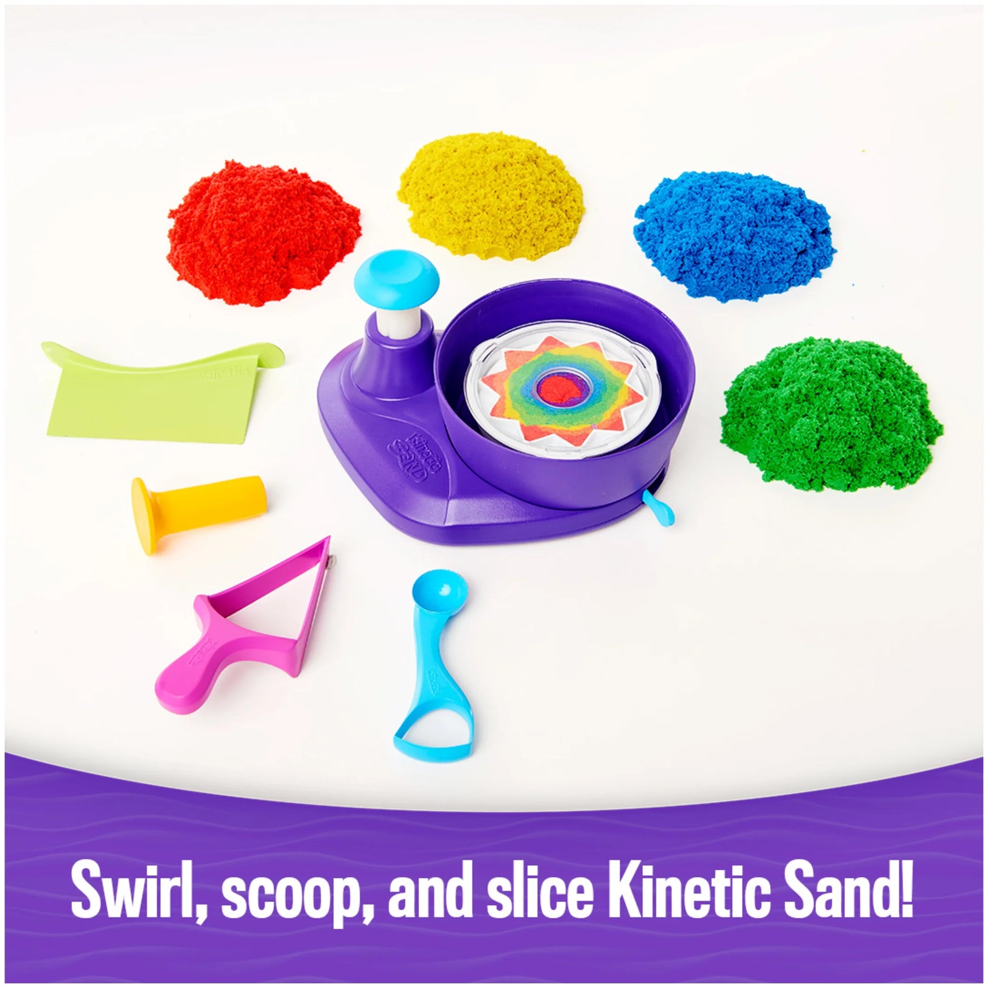 , Swirl N’ Surprise Playset with 2Lbs of Play Sand