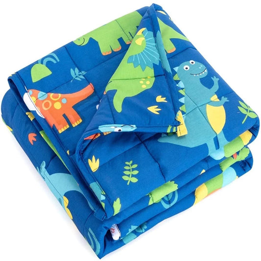Kids Weighted Blanket 5 Lbs, Weighted Blanket for Kids 5 Lbs Heavy Blanket Cooling Blanket for Sleeping Perfect for 40-60 Lb Throw Size Breathable Blanket with Premium Glass Bead